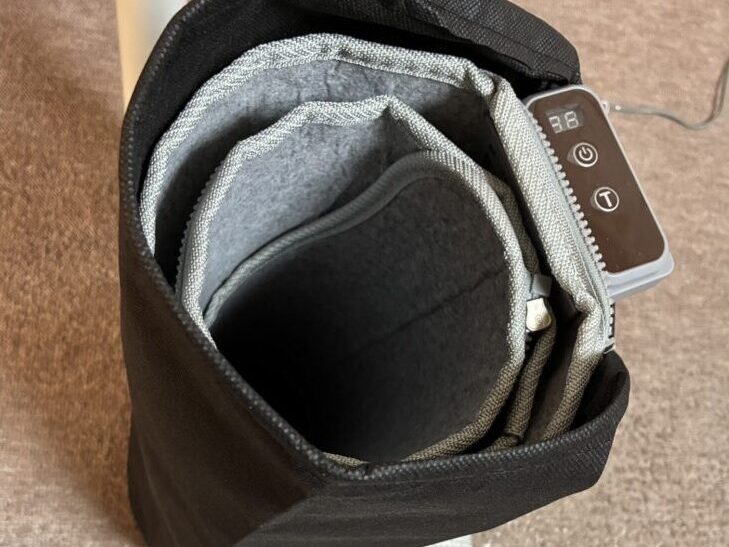 まるめて収納する図