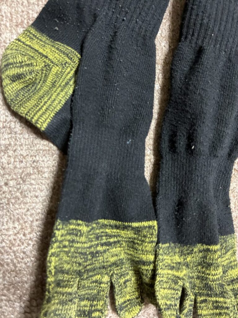 毛玉ができてきたゴソックス