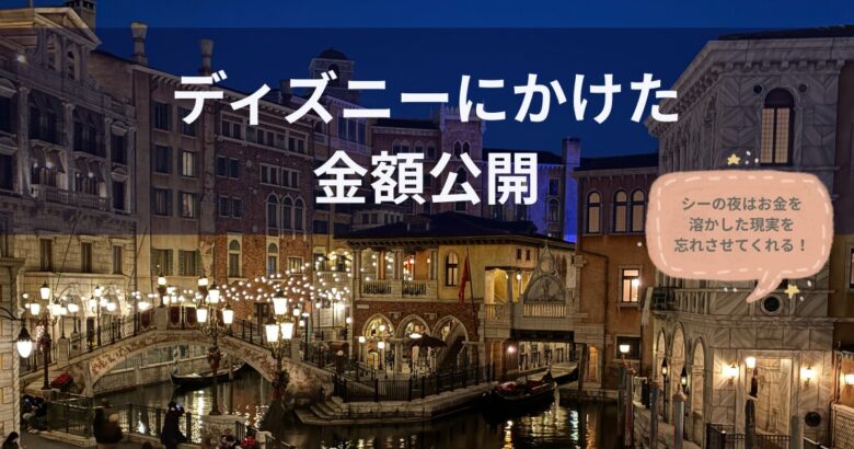 ディズニーにかけた金額公開