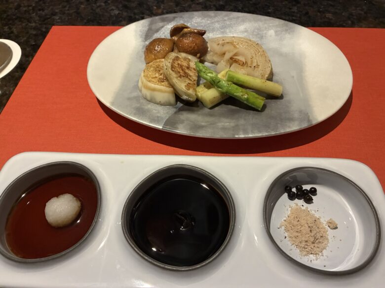 鉄板ダイニング虹の鉄板焼き野菜